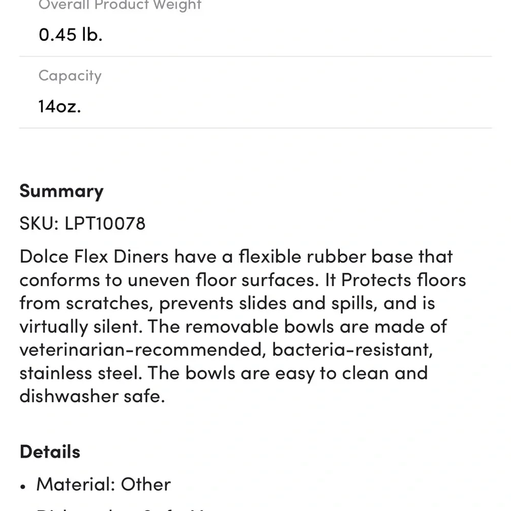 DOLCE FLEX BOWLS/DISH (PURPLE) by Loving Pets